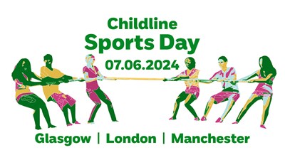 Childline Sports Day is taking place in Glasgow, London and Manchester.